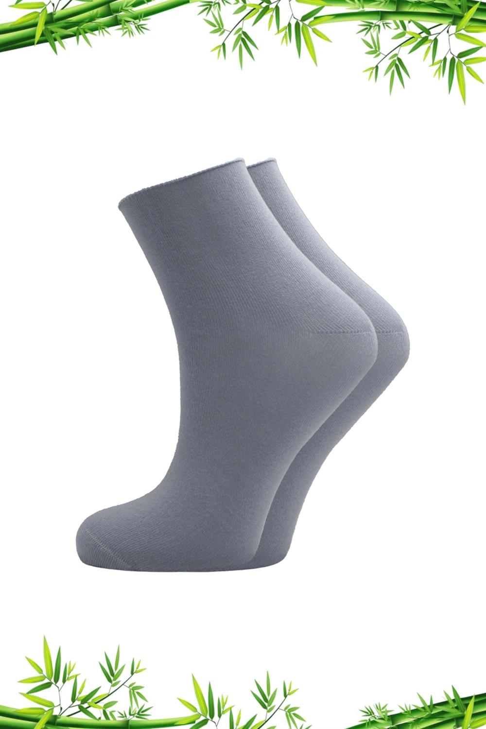 Image of Women's Bamboo Multicolored Half-Cuff Diabetic Socks, Non-Constricting Socks, 6-Pack