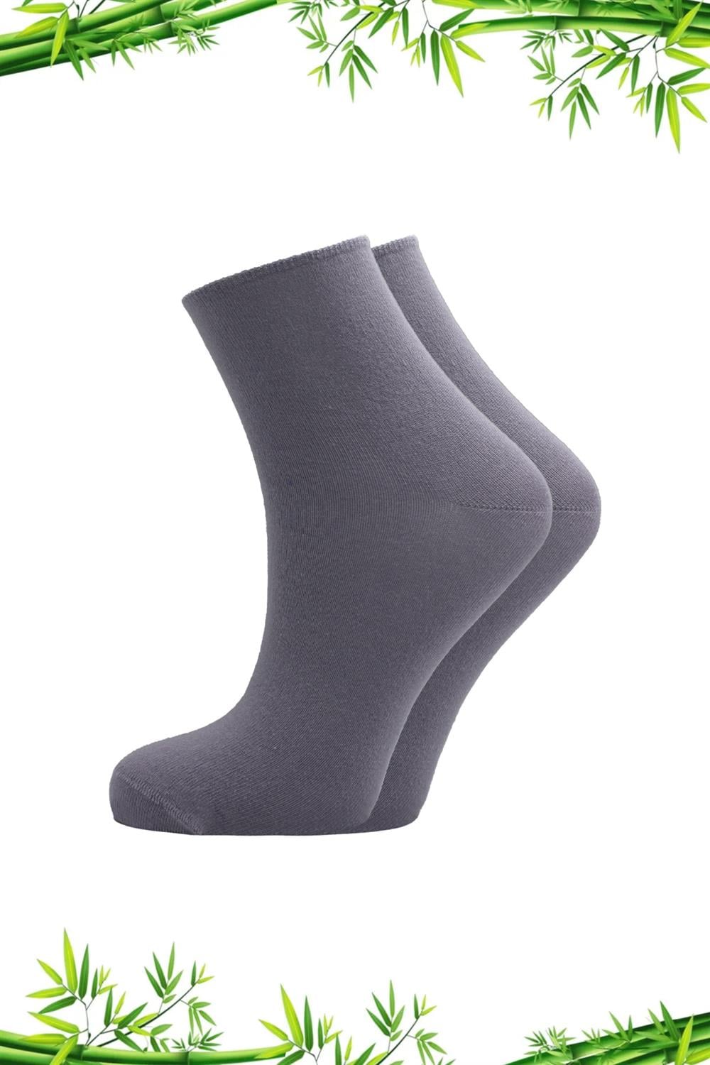 Image of Women's Bamboo Multicolored Half-Cuff Diabetic Socks, Non-Constricting Socks, 6-Pack