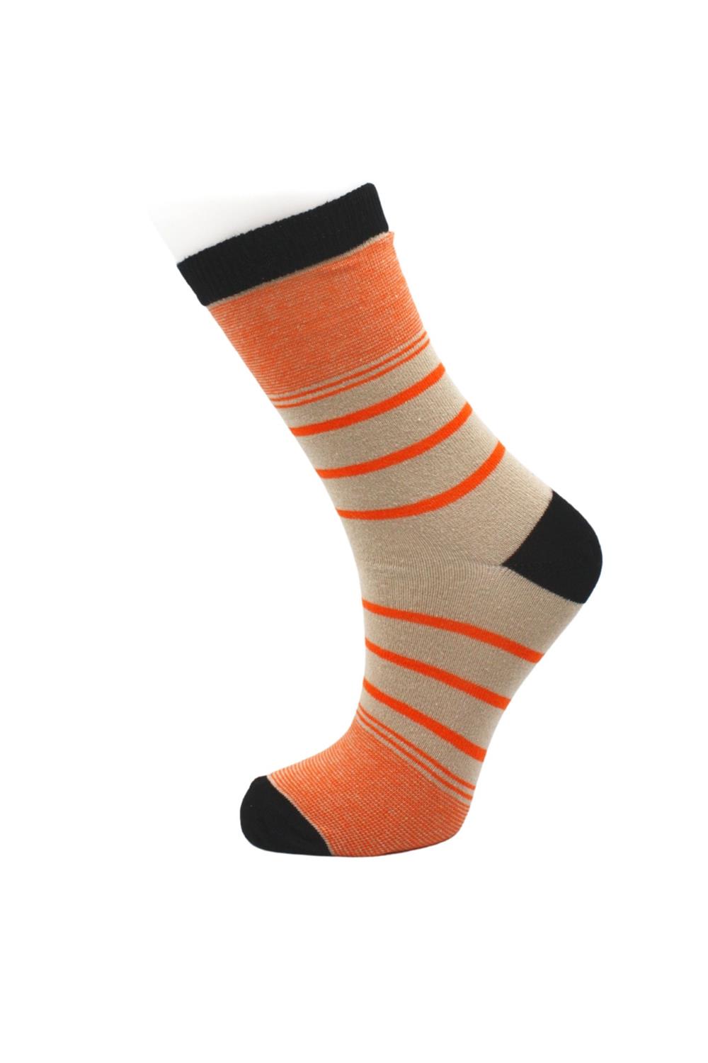 Image of Women's Colorful Heart Striped Cotton Ankle Socks, 4-Pack