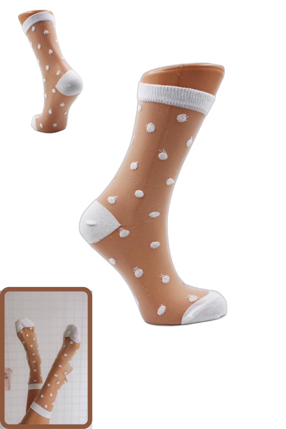 Image of Ciorapi de tul cu model pentru femei