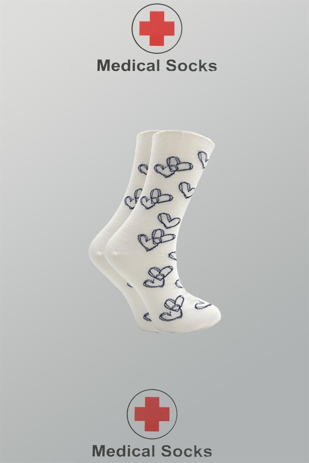 Image of Șosete de damă pentru diabetici, fără elastic, din bumbac, până la gleznă, colorate, pachet de 4
