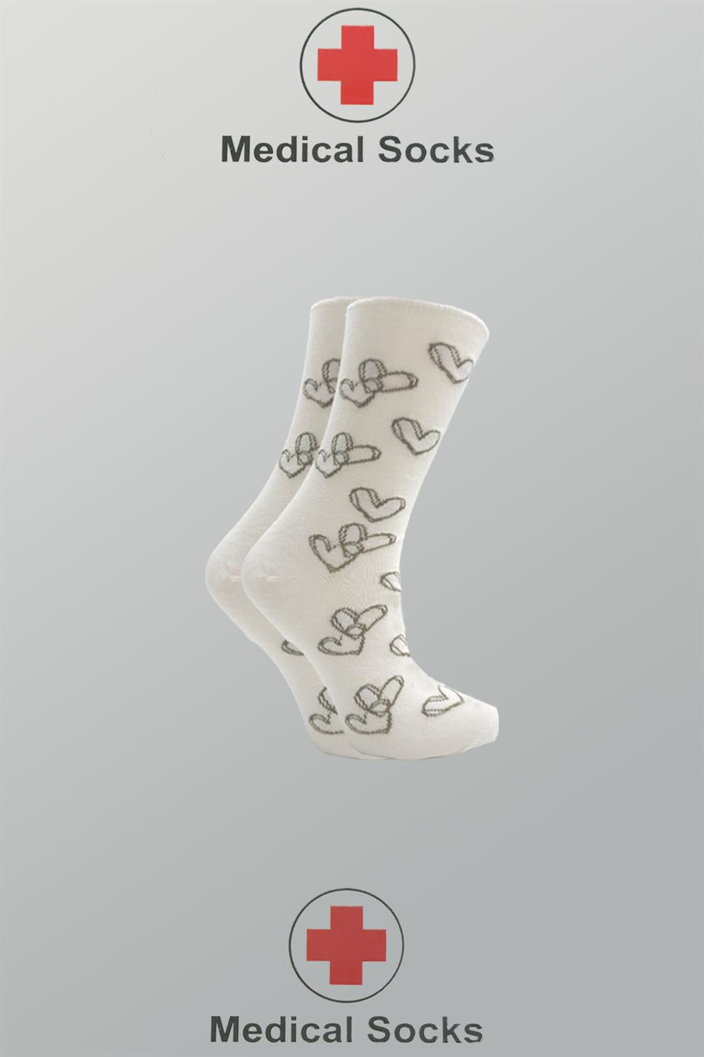 Image of Șosete de damă pentru diabetici, fără elastic, din bumbac, până la gleznă, colorate, pachet de 4