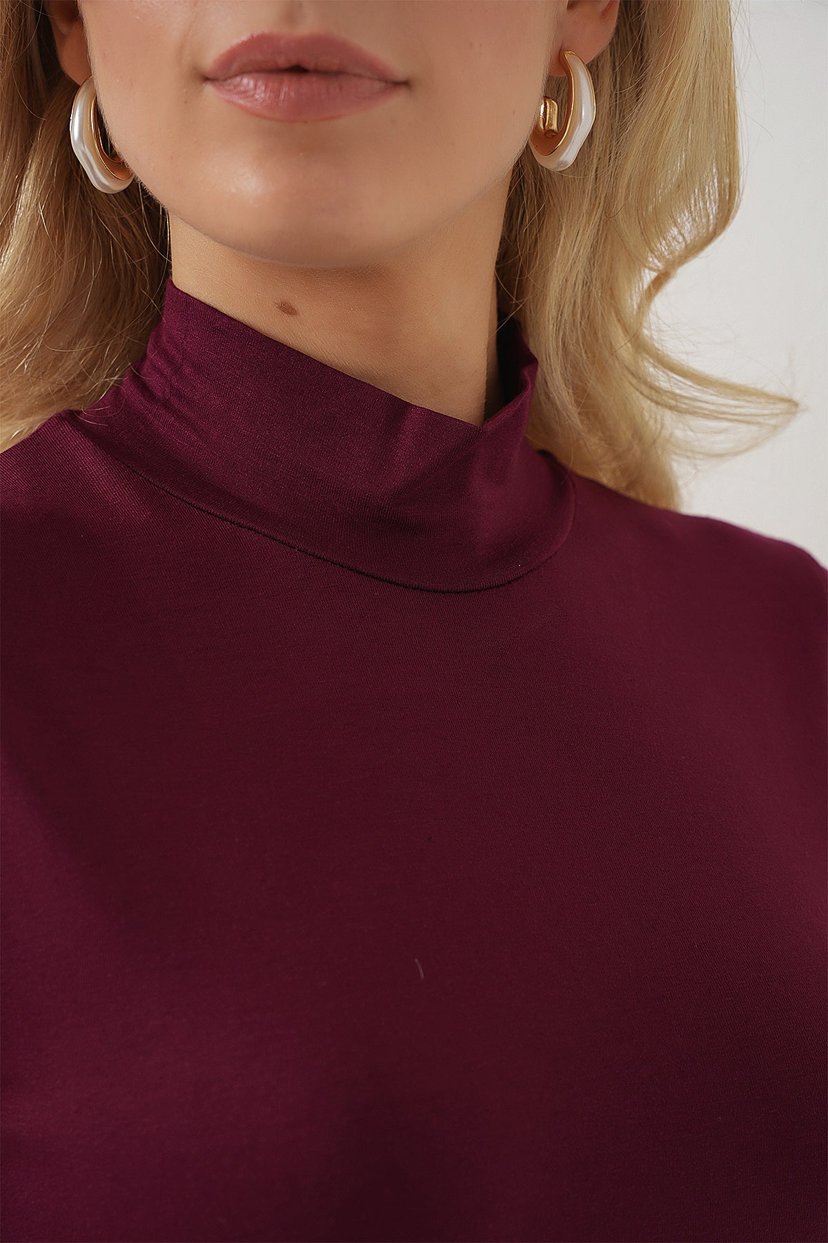 Image of Kadın Kolsuz Body 4348 - Bordo