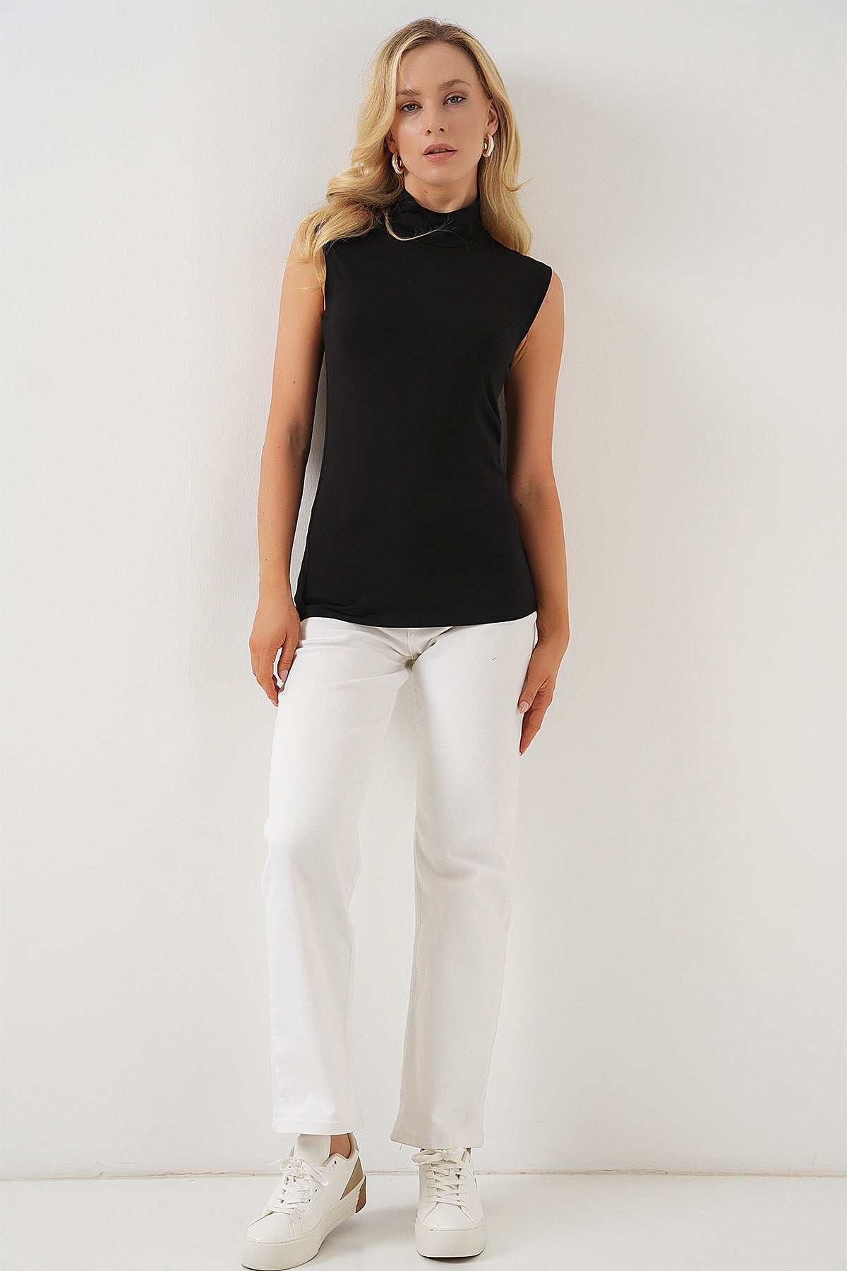 Image of Kadın Kolsuz Body 4348 - Siyah