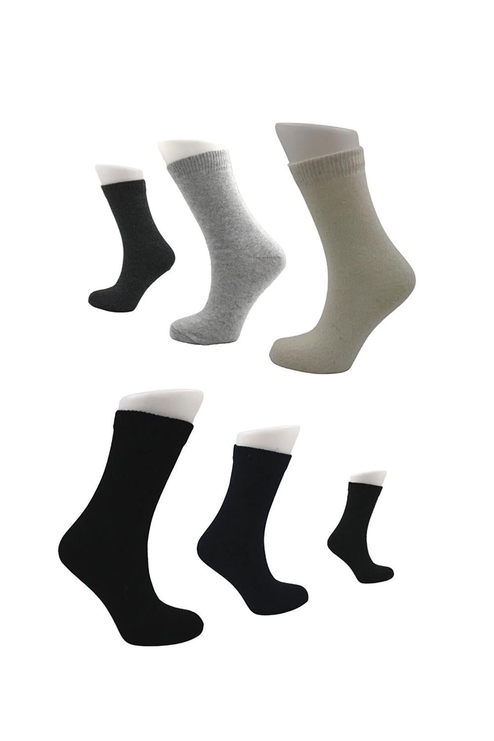 Image of Kadın Lambswool Soket Yün Kışlık Kalın Çok Renkli Çorap 6'Lı Paket