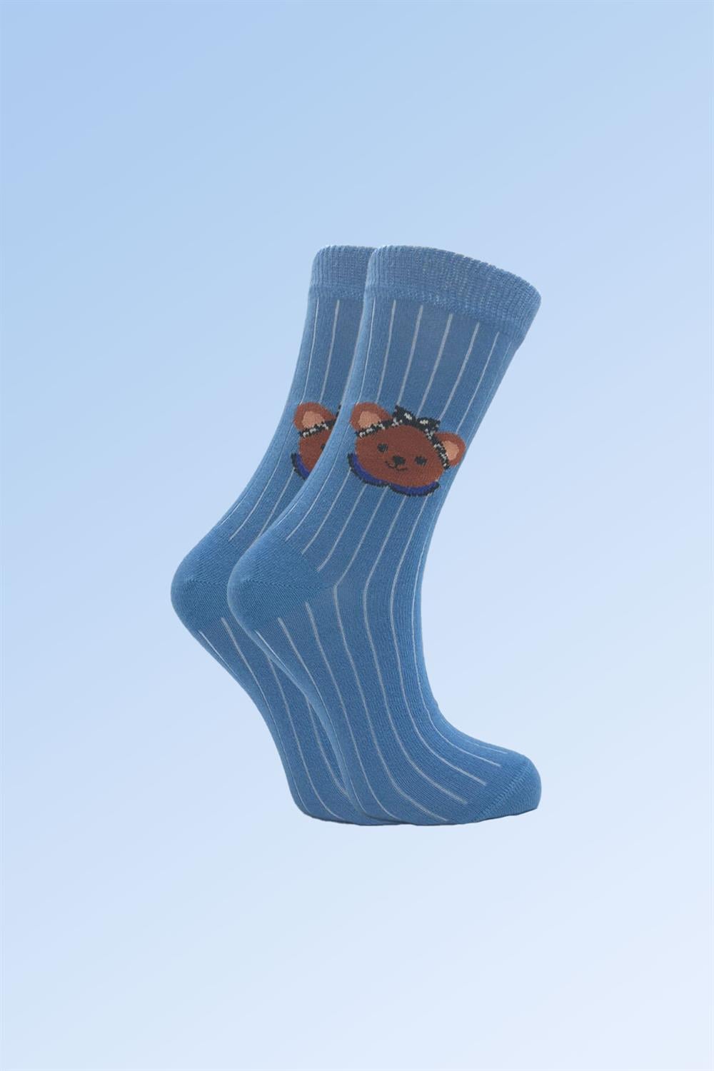 Image of Kadın Pamuklu Soket Çorap Çok Renkli 4'Lü Paket