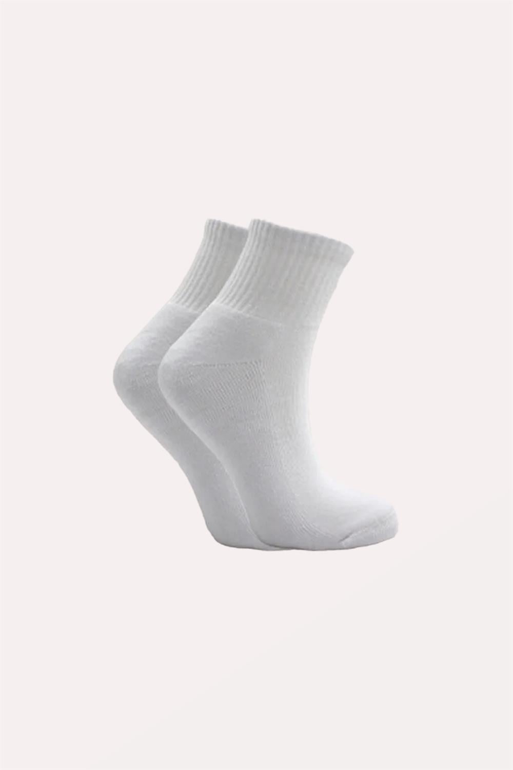 Image of Șosete de tenis pentru femei, lungime jumătate, din bumbac, din țesătură terry, multicolore, set de 4