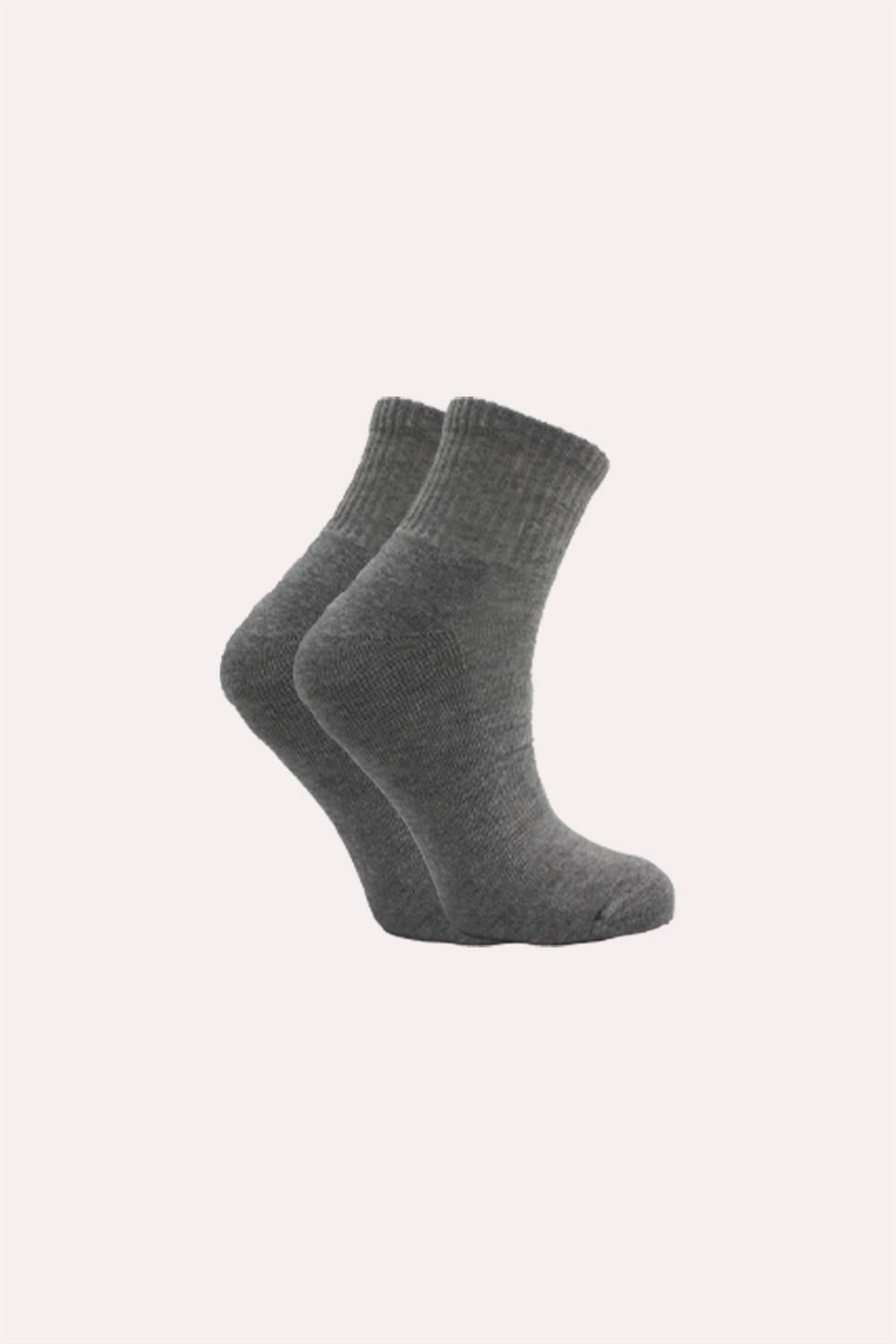 Image of Șosete de tenis din bumbac, lungime jumătate, pentru femei, din material terry, multicolore, pachet de 5