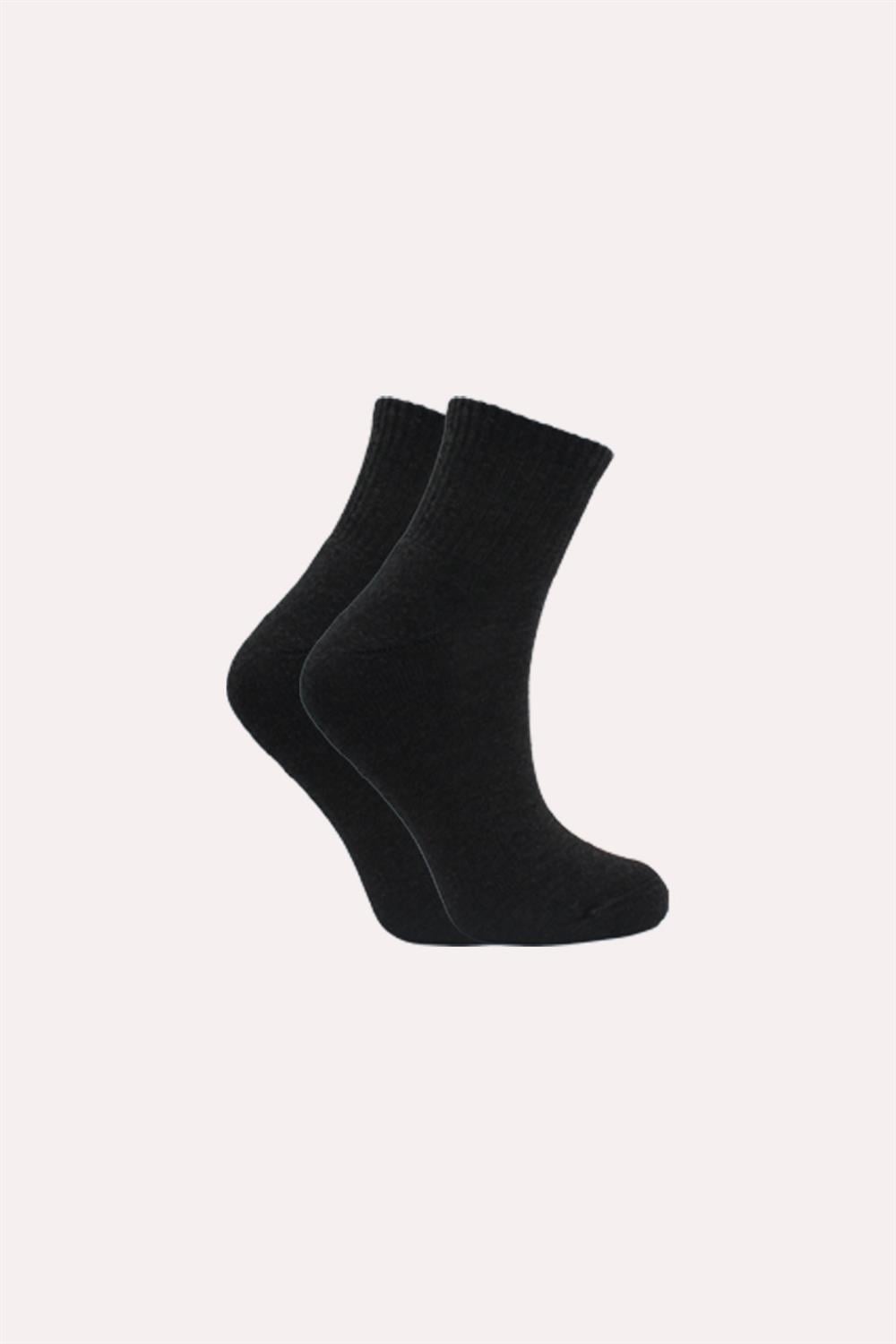 Image of Șosete de tenis din bumbac, lungime jumătate, pentru femei, din material terry, multicolore, pachet de 5