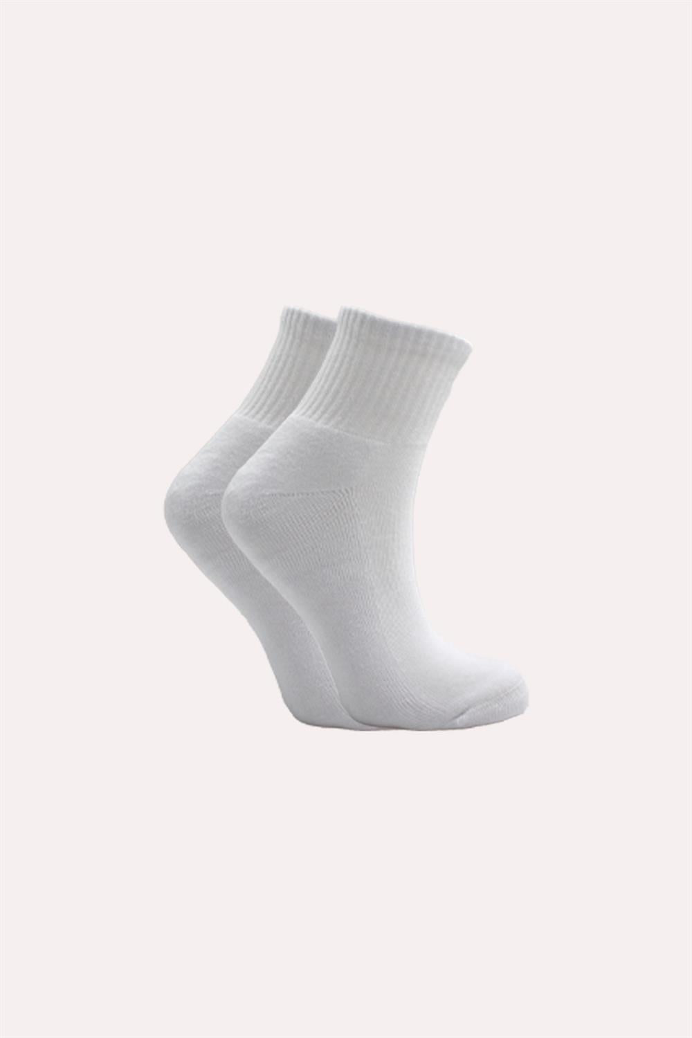 Image of Șosete de tenis din bumbac, lungime jumătate, pentru femei, din material terry, multicolore, pachet de 5