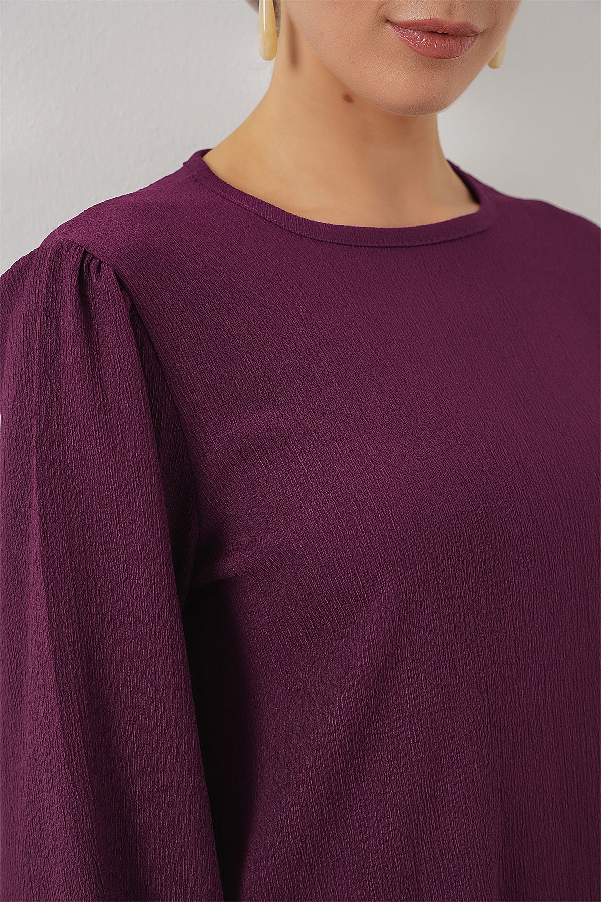 Image of Kadın Tunik Pantolon Alt Üst Takım 6663 - Mor