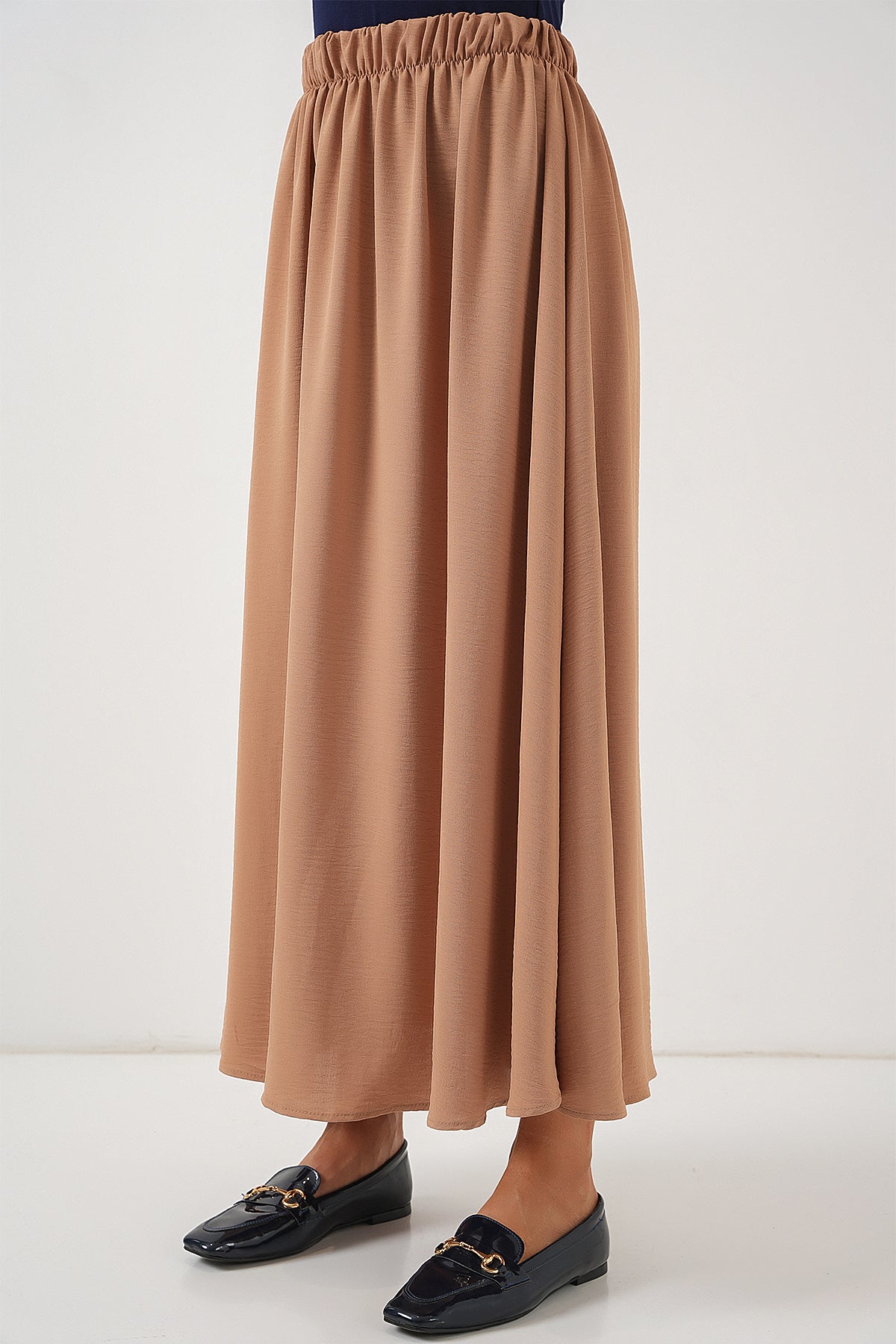 Image of Fustă lungă Ayrobin pentru femei 8050 - Camel