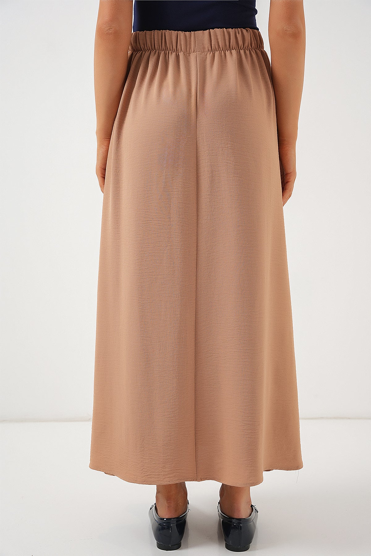 Image of Fustă lungă Ayrobin pentru femei 8050 - Camel