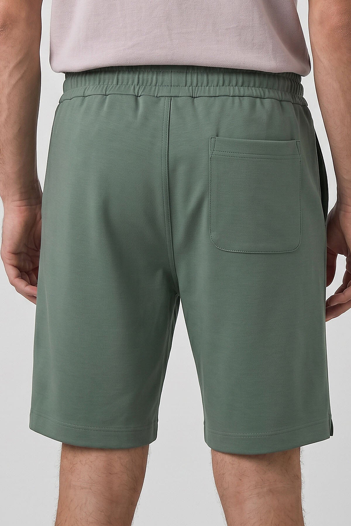 Image of Kaktüs Standart Fit Basic Arka Cepli Erkek Şort - 81314
