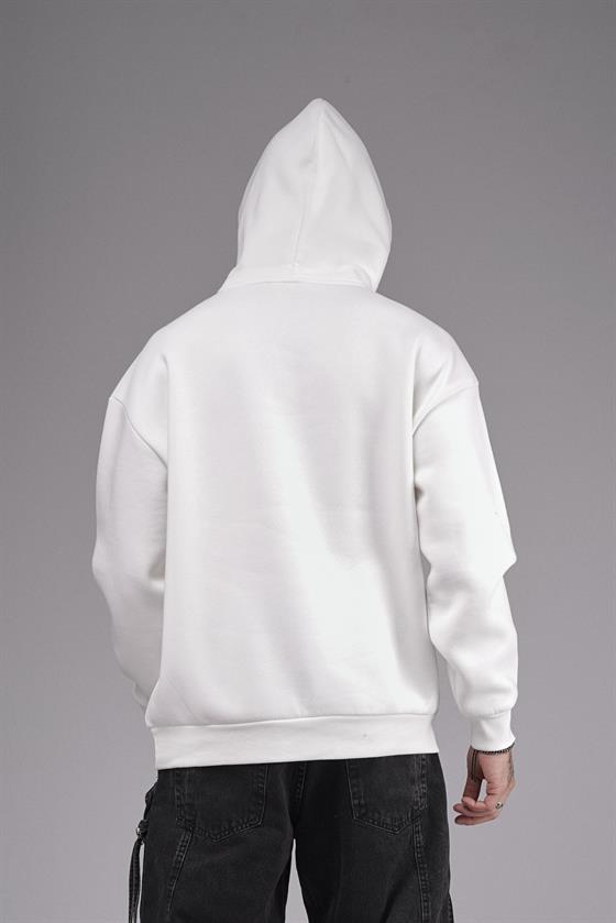 Image of Hanorac unisex cu imprimeu oversize și croială tip hoodie
