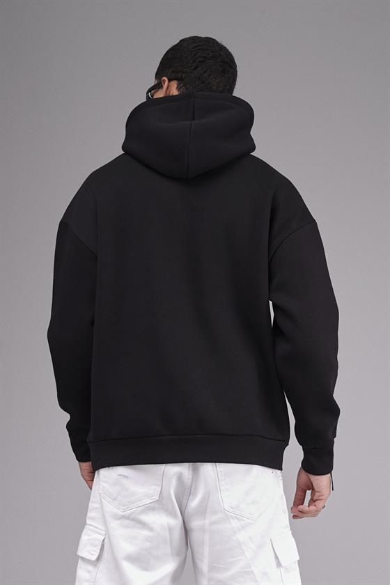 Image of Hanorac unisex cu imprimeu oversize și croială tip hoodie
