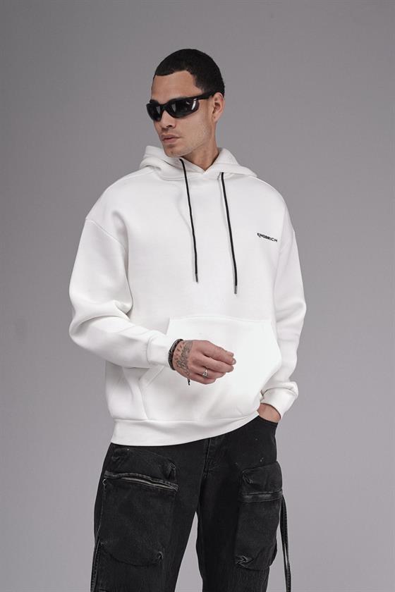 Image of Hanorac unisex cu imprimeu oversize și croială tip hoodie