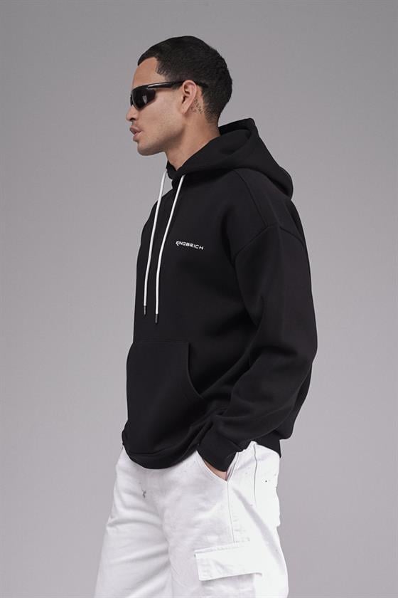 Image of Hanorac unisex cu imprimeu oversize și croială tip hoodie