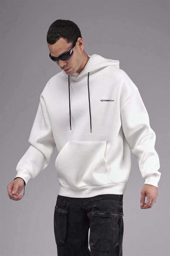 Image of Hanorac unisex cu imprimeu oversize și croială tip hoodie