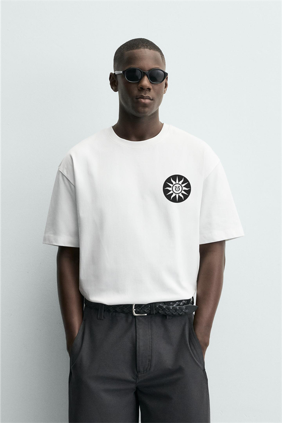 Image of Tricou Kingbrich Apollo Print Oversize Fit Basic pentru bărbați