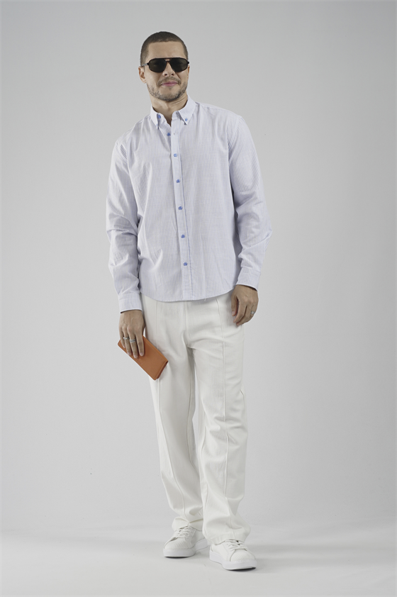 Image of Kingbrich Striped Regular Fit Men's Shirt