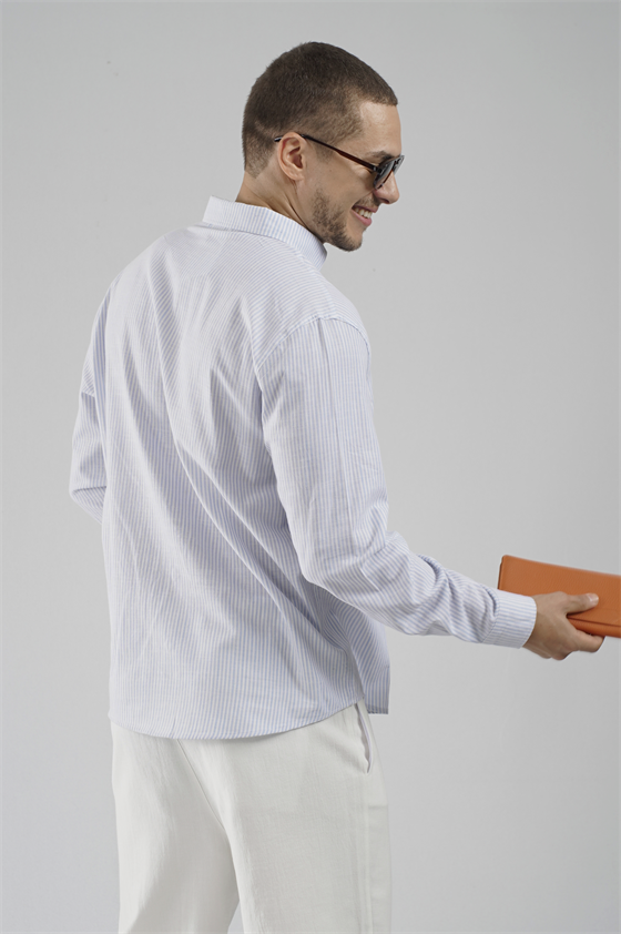 Image of Kingbrich Striped Regular Fit Men's Shirt