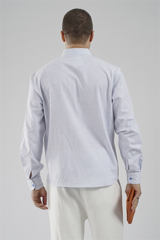 Image of Kingbrich Striped Regular Fit Men's Shirt