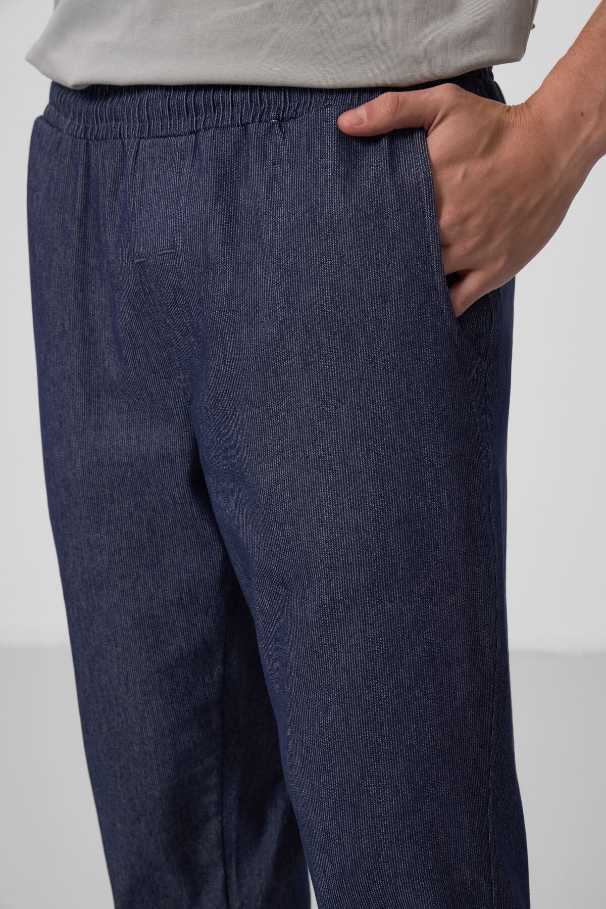 Image of Pantaloni chino ușori, elastici, bleumarin, pentru bărbați - 82175