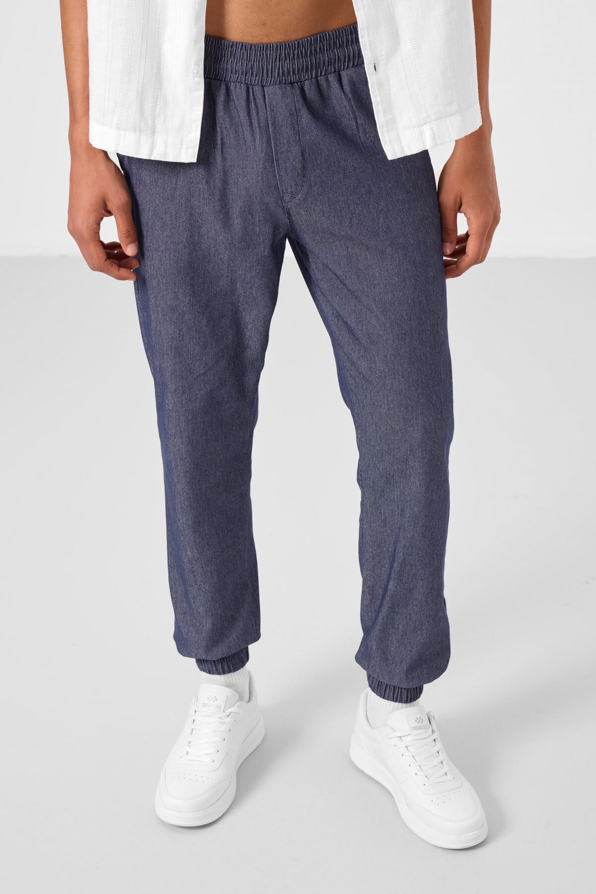 Image of Kot Lacivert Standart Fit Dokuma Hafif Esnek Chino Erkek Pantolon - 82176
