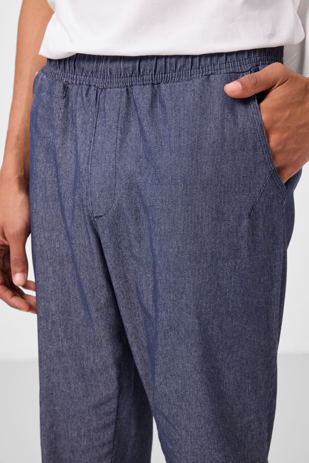 Image of Pantaloni chino ușori, elastici, bleumarin, pentru bărbați - 82177