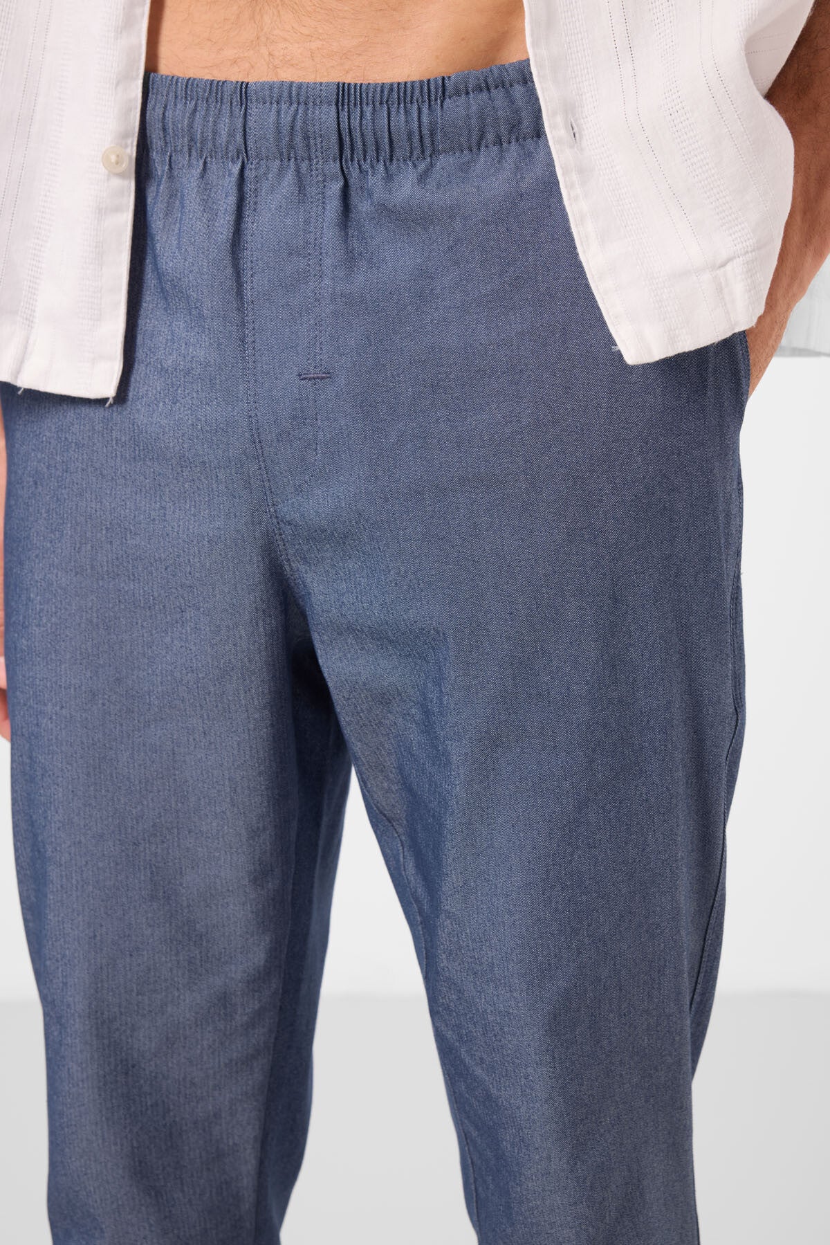 Image of Pantaloni chino ușori, elastici, bleumarin, pentru bărbați - 82178