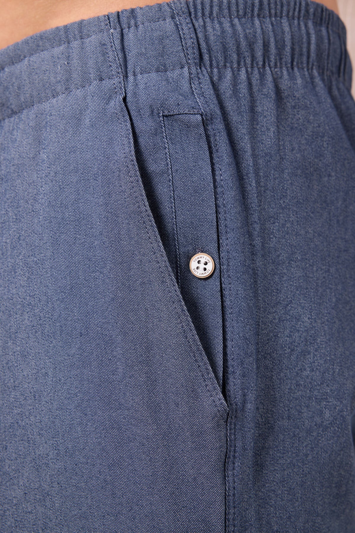 Image of Kot Lacivert Standart Fit Dokuma Hafif Esnek Chino Erkek Pantolon - 82178