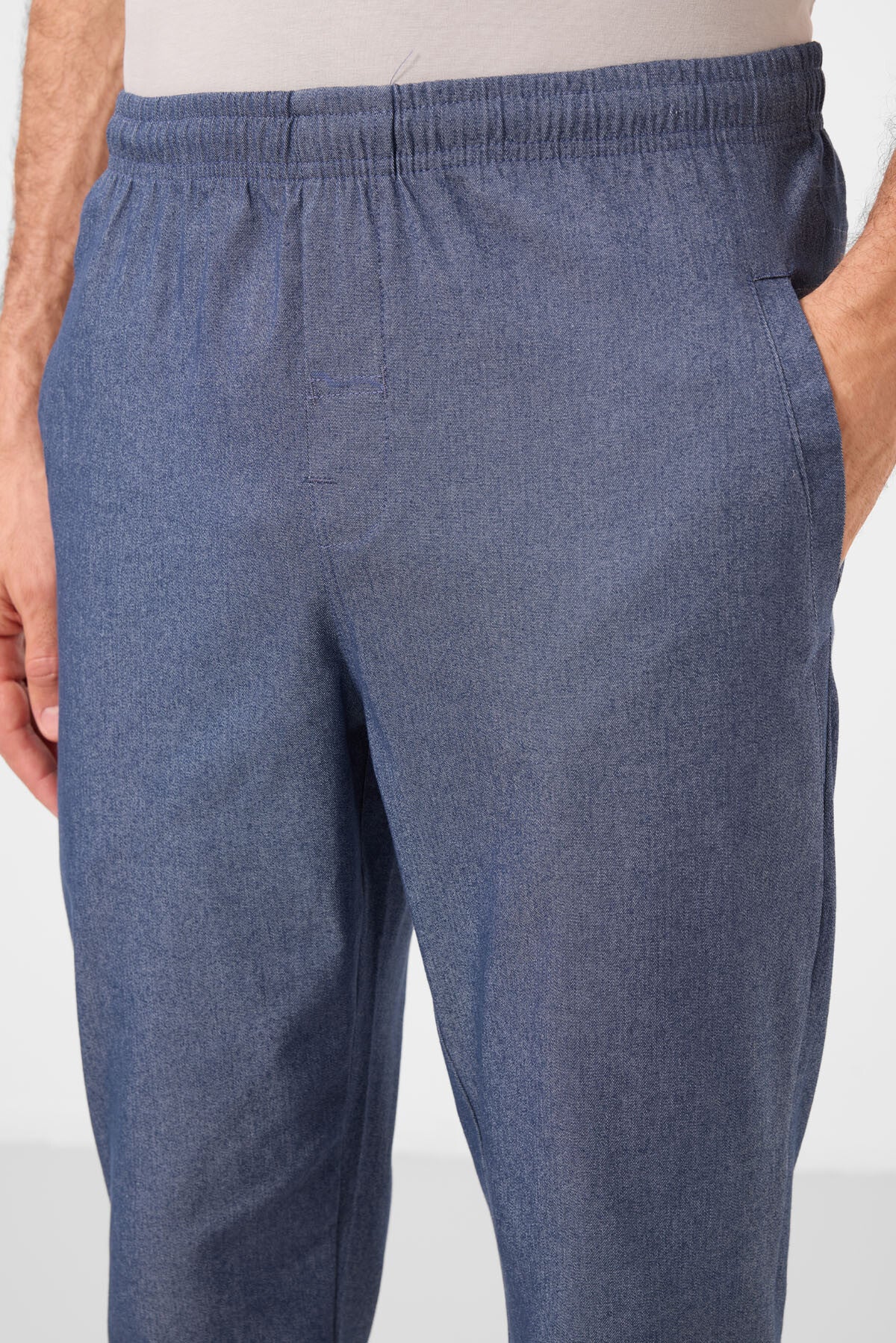 Image of Kot Lacivert Standart Fit Dokuma Hafif Esnek Chino Erkek Pantolon - 82179