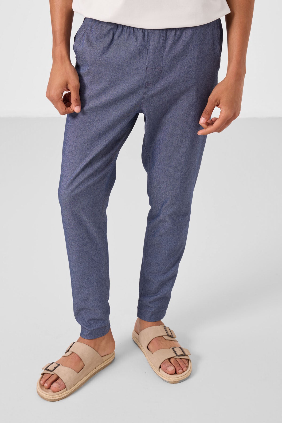 Image of Kot Lacivert Standart Fit Dokuma Hafif Esnek Chino Erkek Pantolon - 82180