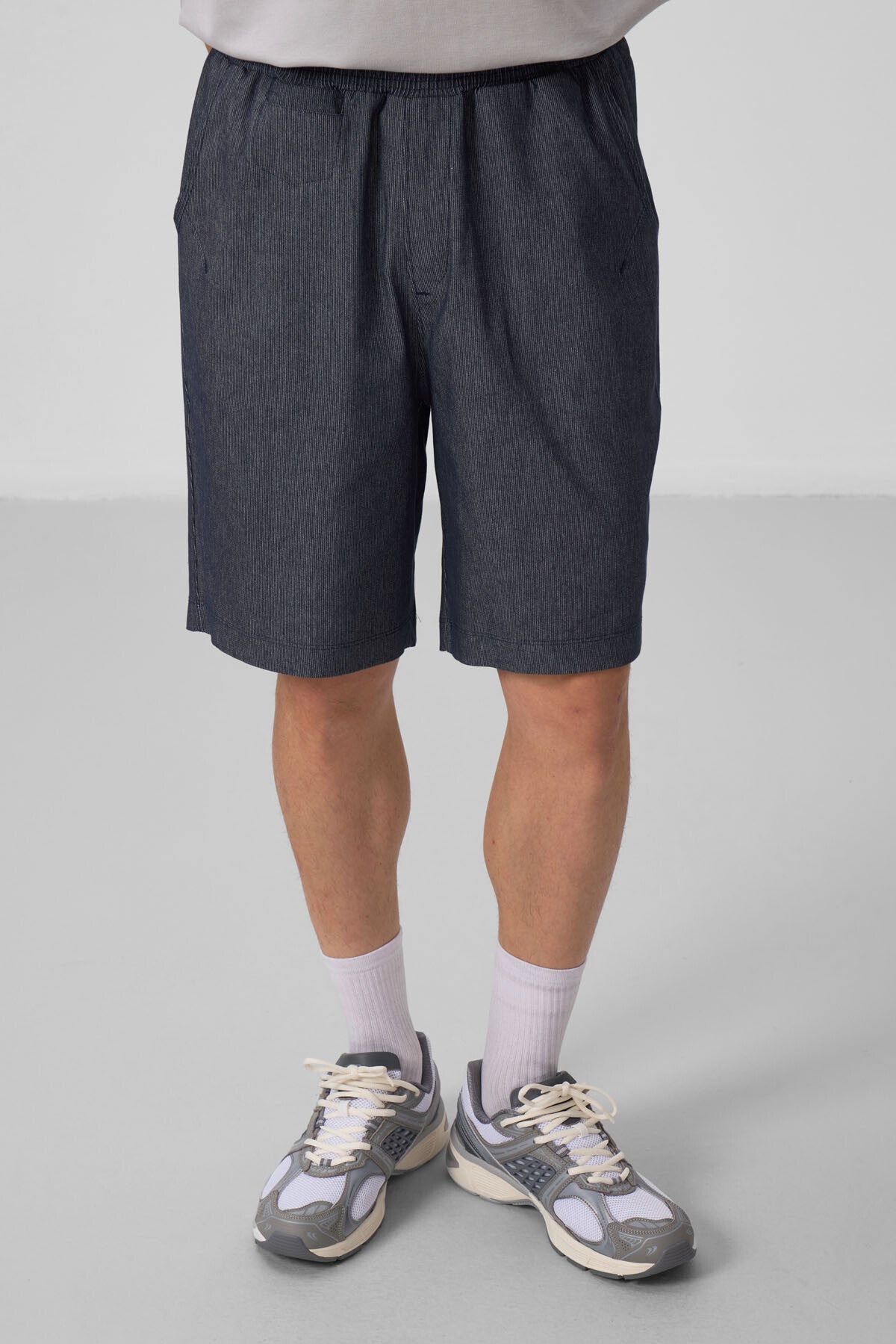 Image of Kot Lacivert Standart Fit Dokuma Hafif Esnek Chino Erkek Şort - 81290