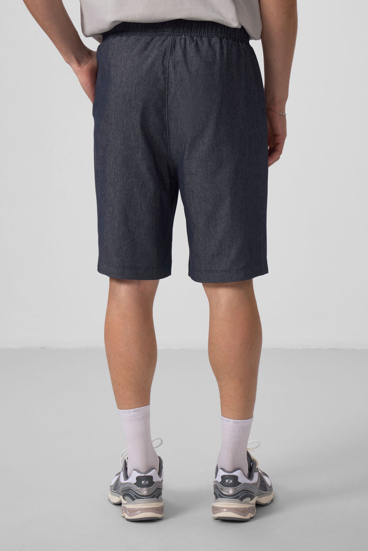 Image of Kot Lacivert Standart Fit Dokuma Hafif Esnek Chino Erkek Şort - 81290