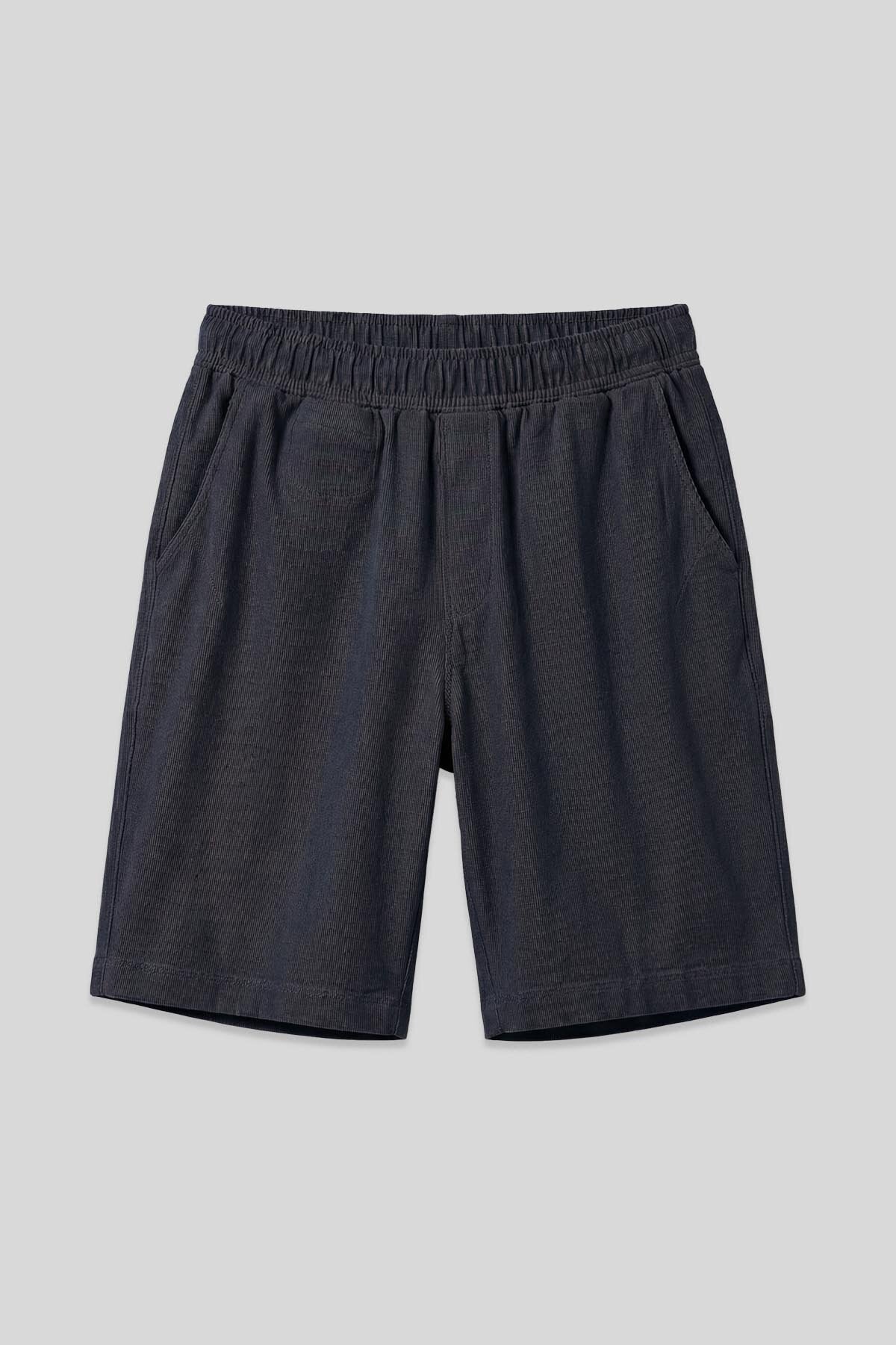 Image of Kot Lacivert Standart Fit Dokuma Hafif Esnek Chino Erkek Şort - 81290