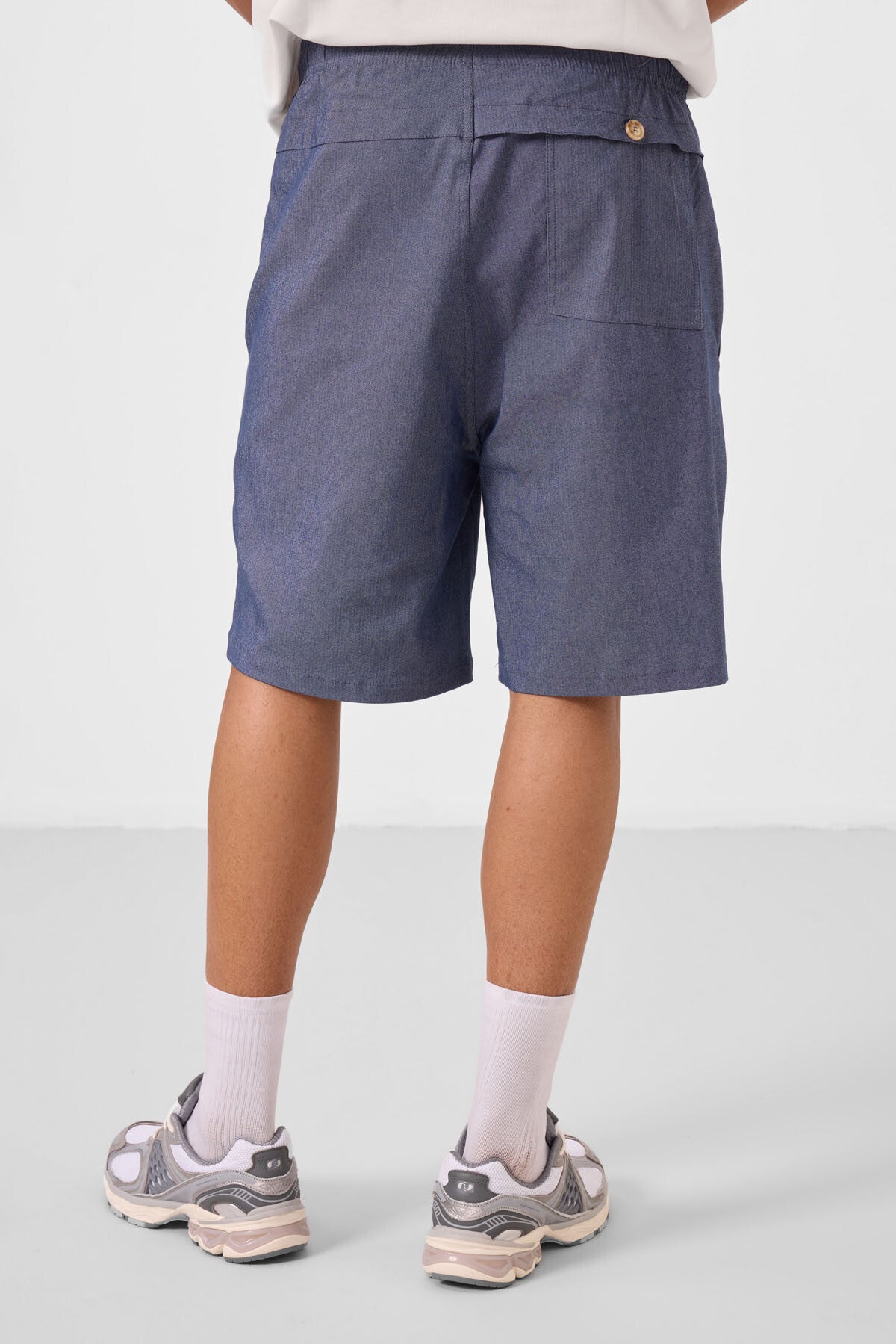 Image of Kot Lacivert Standart Fit Dokuma Hafif Esnek Chino Erkek Şort - 81292