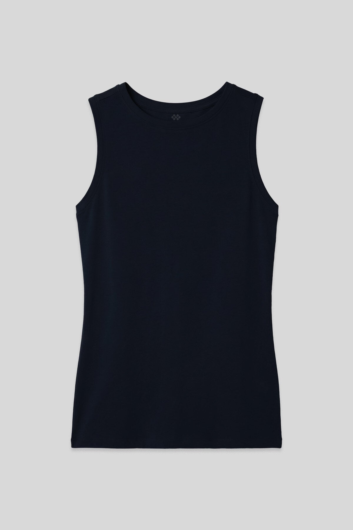 Image of Lacivert Slim Fit Basic O Yaka Sıfır Kol Kadın Atlet - 97313