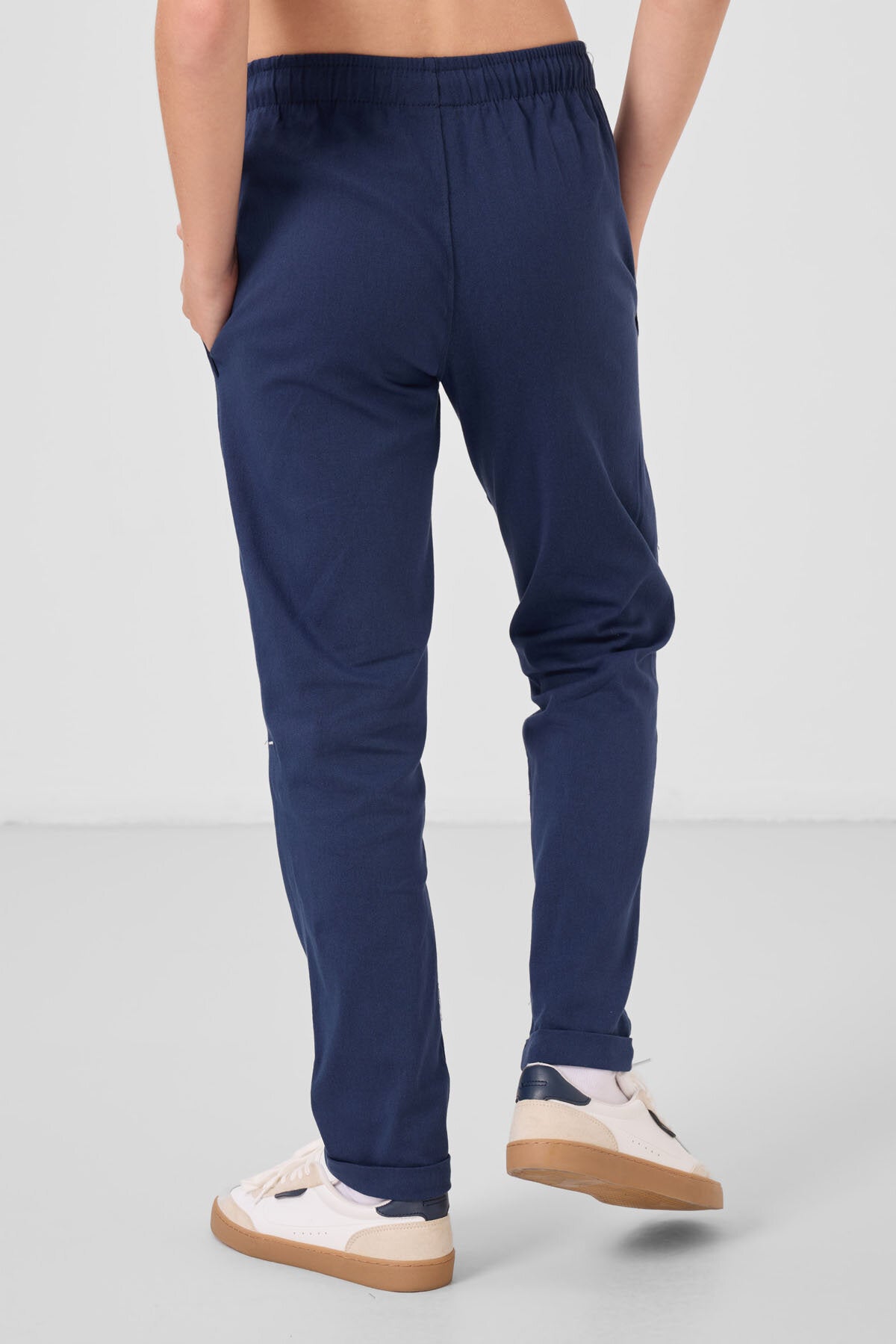Image of Pantaloni chino ușori, elastici, țesături, bleumarin, pentru băieți - 11272