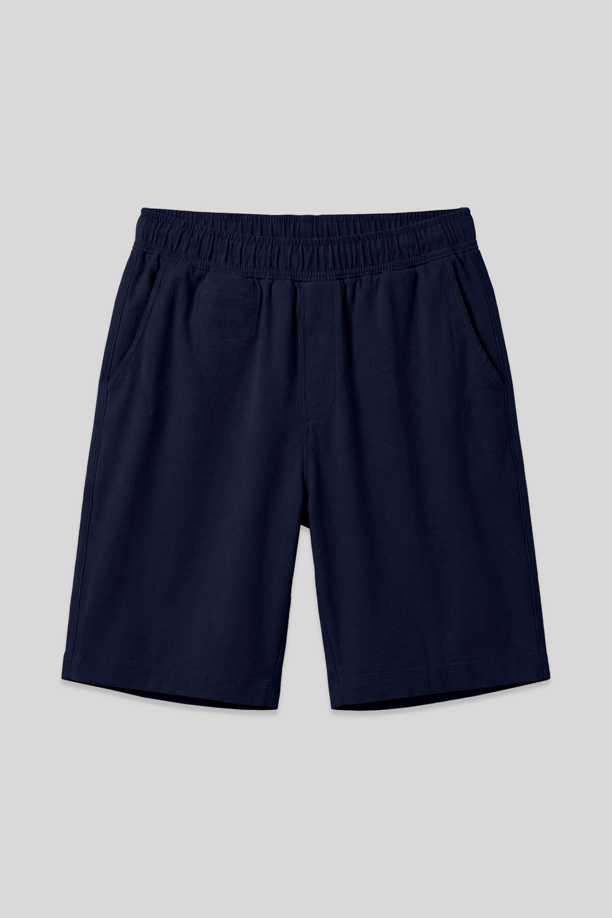 Image of Lacivert Standart Fit Dokuma Hafif Esnek Chino Erkek Şort - 81290
