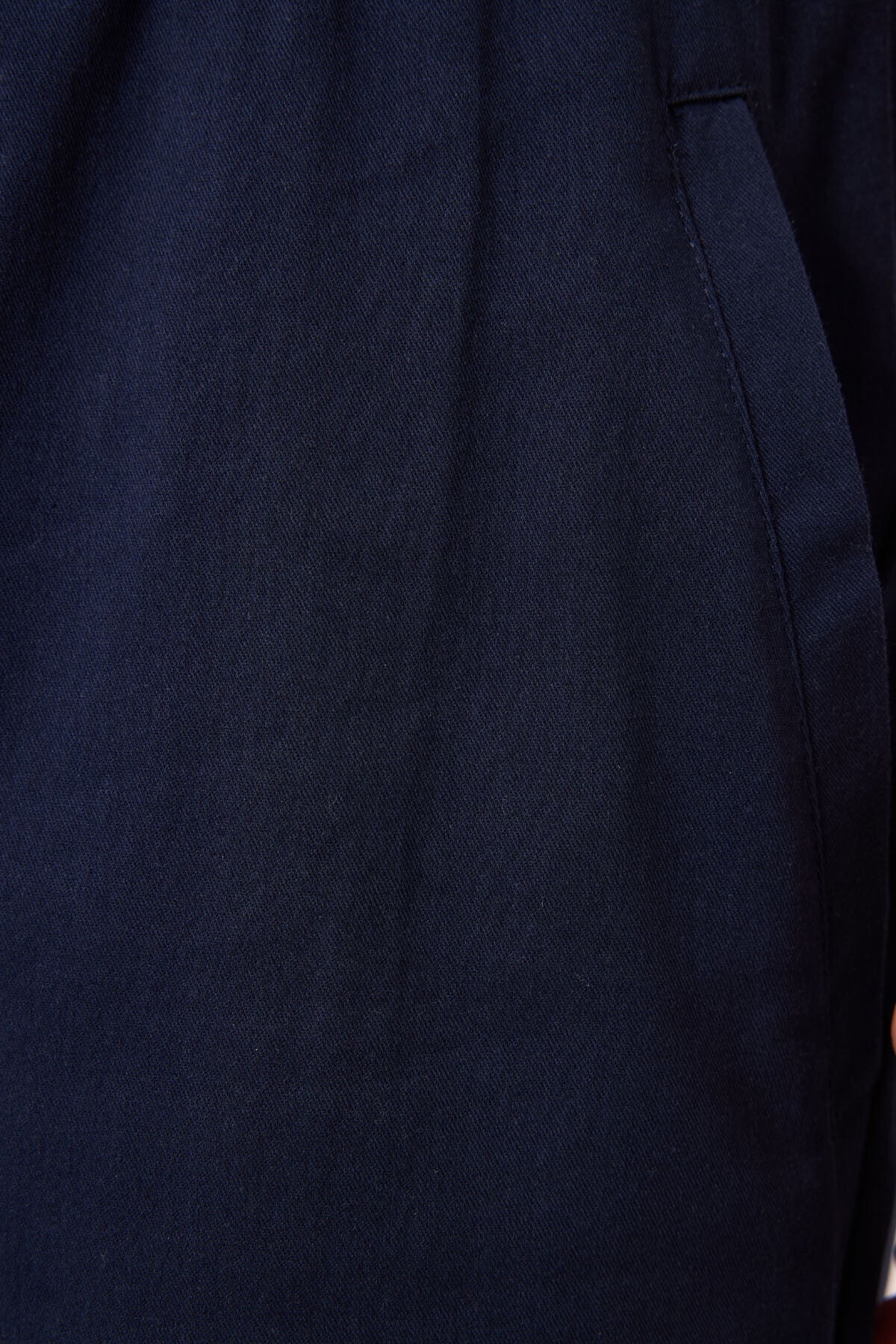 Image of Lacivert Standart Fit Dokuma Hafif Esnek Chino Erkek Şort - 81292