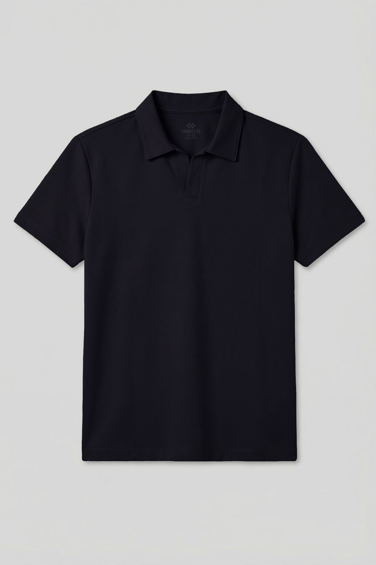 Image of Lacivert Rahat Form Yumuşak Dokulu Polo Yaka Erkek T-Shirt - 88496