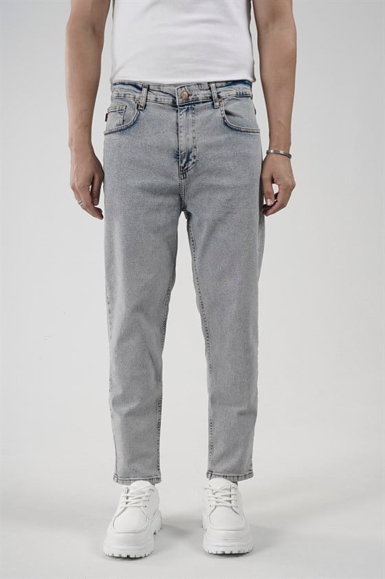 Image of Likralı Boyfriend Kalıp Bilek Boy Erkek Kot Pantolon