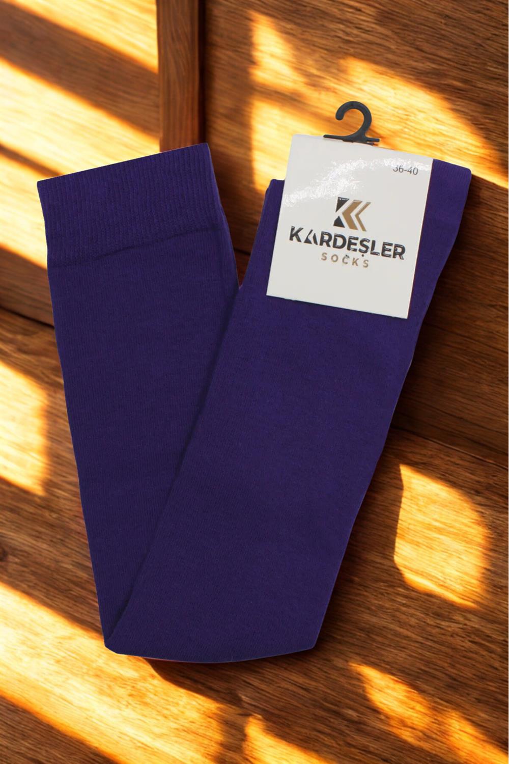 Image of Purple Knee-High Cotton Socks
