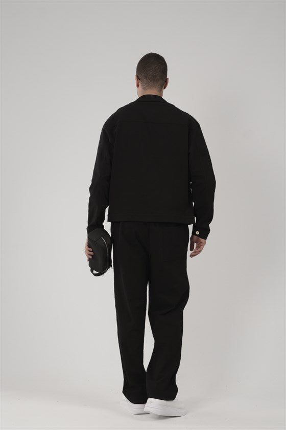 Image of Oversize Kalıp Blazer Keten Alt Üst Takım