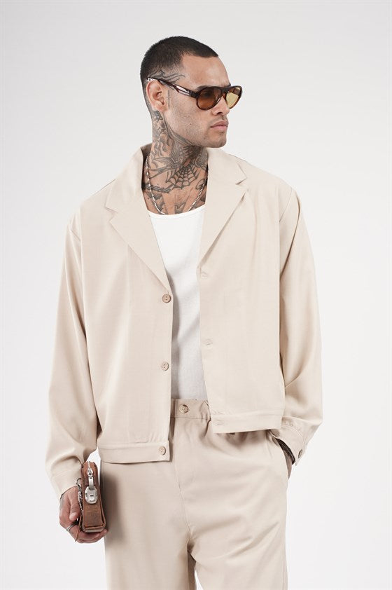 Image of Oversize Kalıp Kumaş Blazer Alt Üst Takım