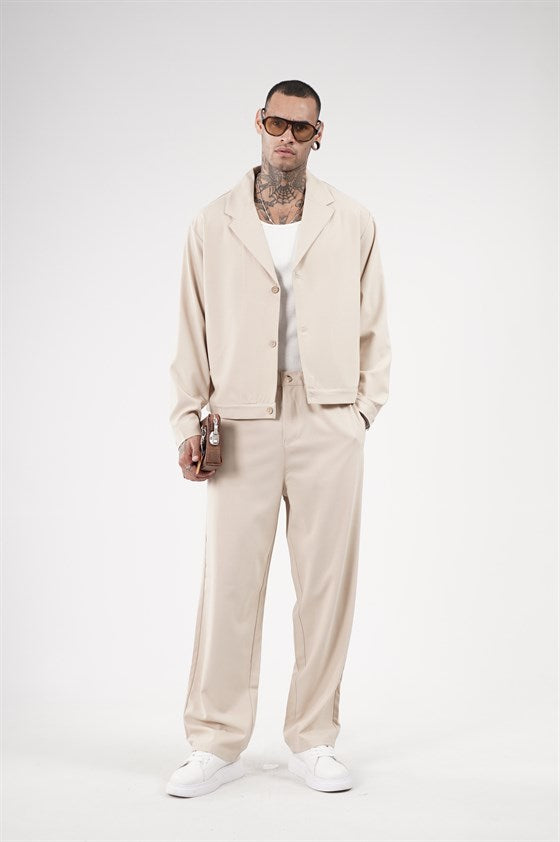 Image of Oversize Kalıp Kumaş Blazer Alt Üst Takım