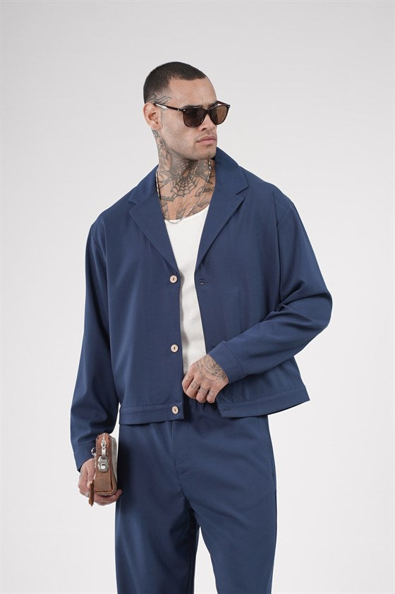Image of Oversize Kalıp Kumaş Blazer Alt Üst Takım