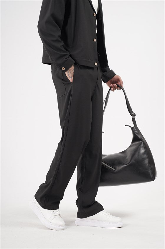 Image of Oversize Kalıp Kumaş Blazer Alt Üst Takım